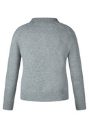 Cozy & Cool Collar Jumper - Silver