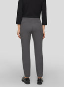 Red Glam Stretch Trousers - Granite