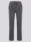 Red Glam Stretch Trousers - Granite