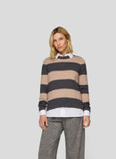 Cozy & Cool Stripe Jumper - Granite