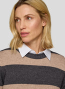 Cozy & Cool Stripe Jumper - Granite