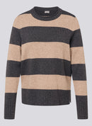 Cozy & Cool Stripe Jumper - Granite