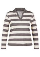 Cozy & Cool Stripe T-Shirt - Granite