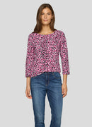 Purple Clouds Print T-Shirt - Mallow