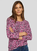 Purple Clouds Print T-Shirt - Mallow