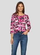 Purple Clouds Print T-Shirt - Mallow