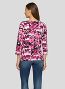 Purple Clouds Print T-Shirt - Mallow