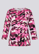 Purple Clouds Print T-Shirt - Mallow