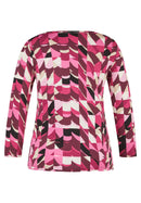 Purple Clouds Print T-Shirt - Mallow