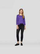 Vintage Vibe Plain T-Shirt - Violet