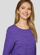 Vintage Vibe Plain T-Shirt - Violet