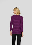 Purple Clouds T-Shirt - Plum