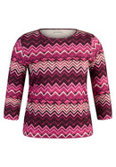 Purple Clouds Stripe T-Shirt - Plum