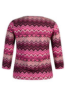 Purple Clouds Stripe T-Shirt - Plum