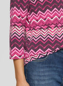 Purple Clouds Stripe T-Shirt - Plum