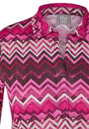 Purple Clouds Print Polo Shirt - Plum