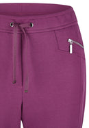 Purple Clouds Stretch Trouser - Plum