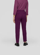 Purple Clouds Stretch Trouser - Plum