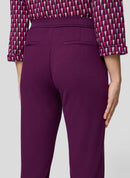 Purple Clouds Stretch Trouser - Plum