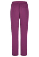 Purple Clouds Stretch Trouser - Plum