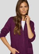 Purple Clouds Cardigan - Plum