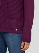 Purple Clouds Cardigan - Plum