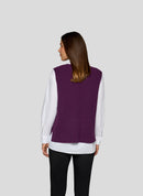 Cozy & Cool Sleeveless Jumper - Plum