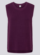 Cozy & Cool Sleeveless Jumper - Plum