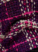 Purple Clouds Check Jacket - Plum