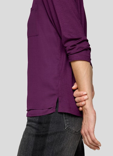Plain Blouse - Plum