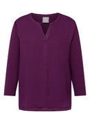 Plain Blouse - Plum