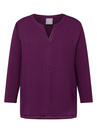 Plain Blouse - Plum