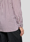 Purple Clouds Stripe Blouse - Plum