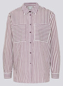 Purple Clouds Stripe Blouse - Plum