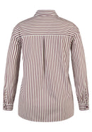 Purple Clouds Stripe Blouse - Plum