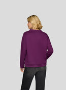 Purple Clouds Drawstring Sweatshirt - Plum