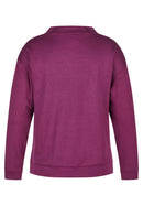 Purple Clouds Drawstring Sweatshirt - Plum