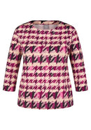 Check T-Shirt - Plum