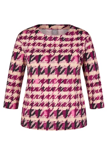 Check T-Shirt - Plum