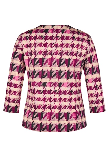 Check T-Shirt - Plum