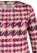 Check T-Shirt - Plum