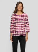 Check T-Shirt - Plum