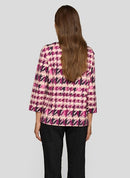 Check T-Shirt - Plum