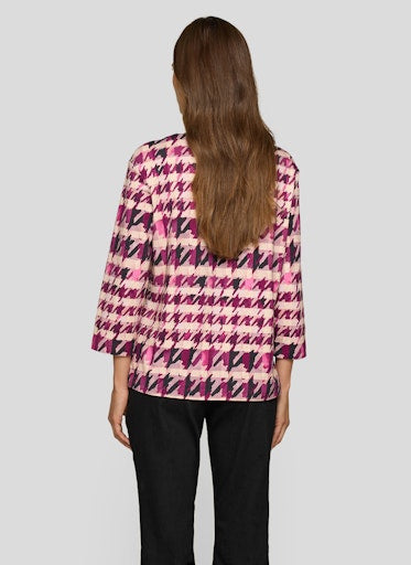 Check T-Shirt - Plum