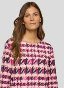 Check T-Shirt - Plum