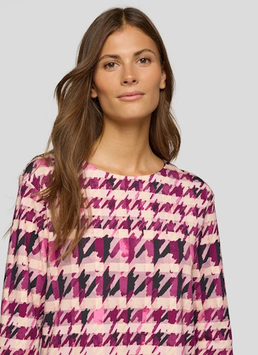 Check T-Shirt - Plum