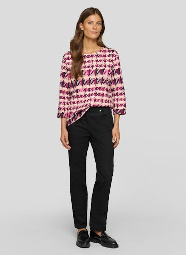 Check T-Shirt - Plum