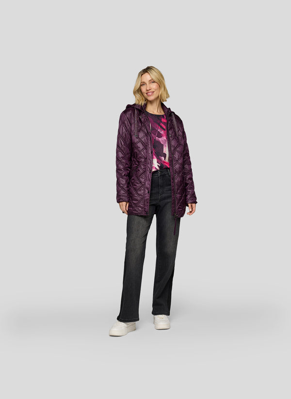 Purple Clouds Print Jumper - Plum