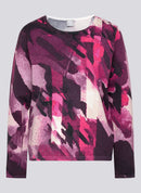 Purple Clouds Print Jumper - Plum