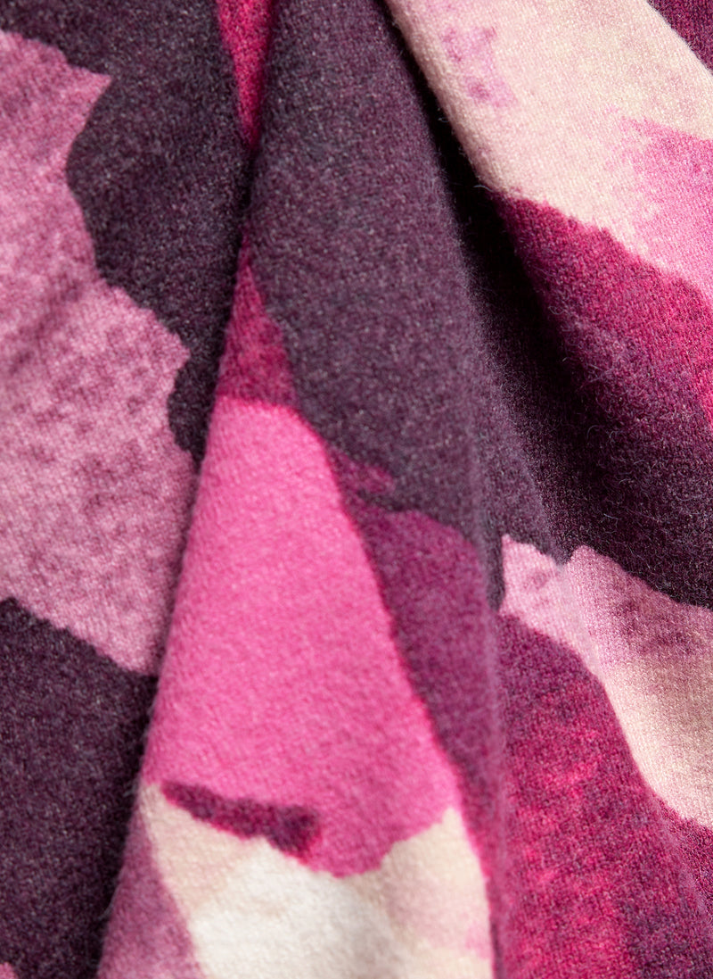 Purple Clouds Print Jumper - Plum